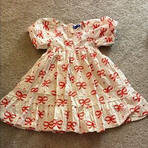 Red and White Kids Dress